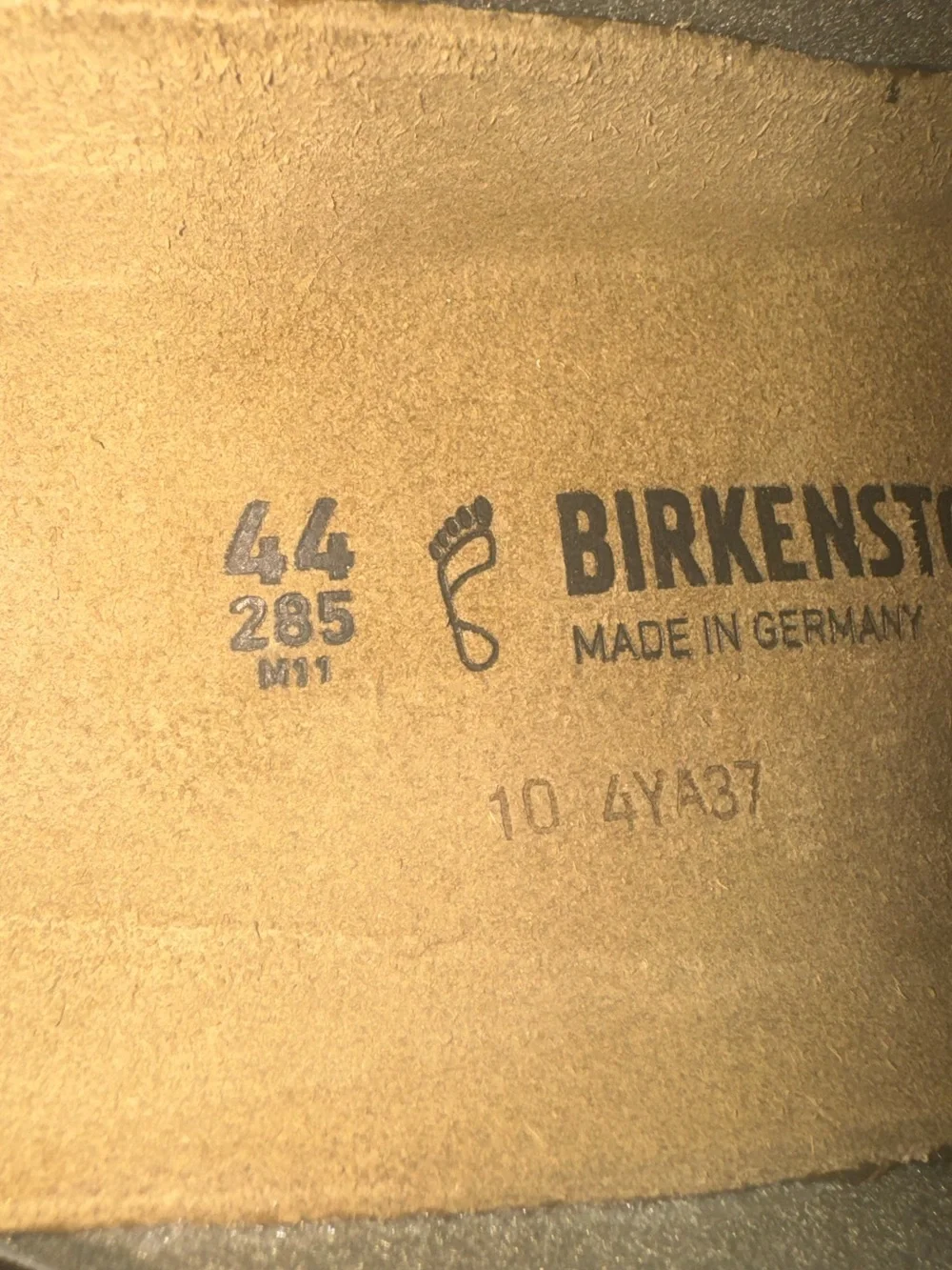NWT Birkenstock Arizona Birko-Flor Sandals in Stone Size 44 Regular Width